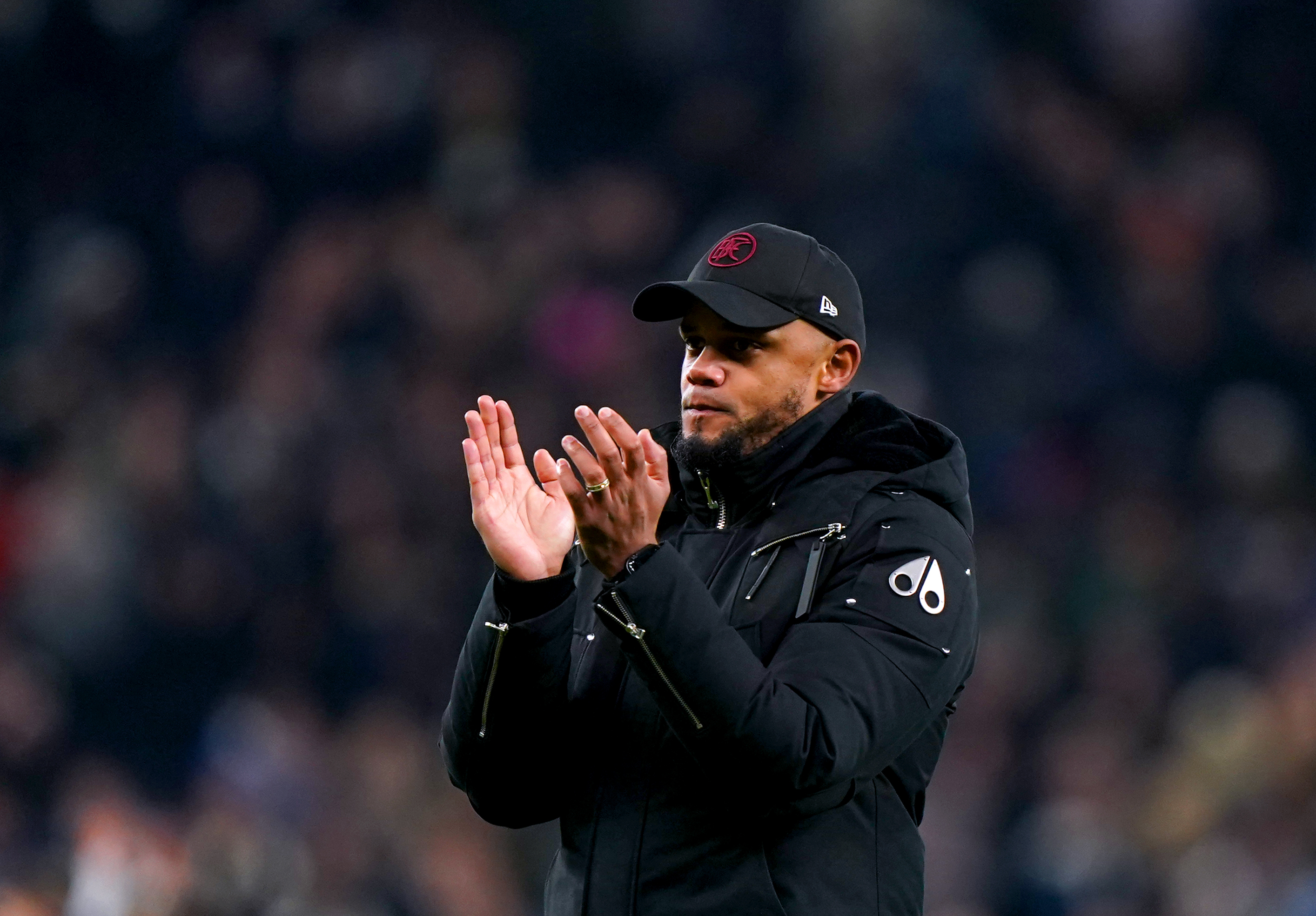 Burnley manager Vincent Kompany