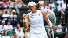 Wimbledon: Swiatek overcomes early scare to beat McNally