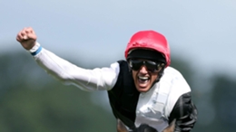 Frankie Dettori celebrates his victory on Golden Horn in the 2015 Derby (David Davies/PA)