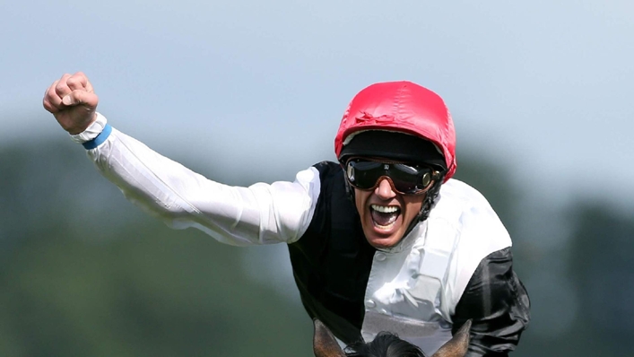 Frankie Dettori celebrates his victory on Golden Horn in the 2015 Derby (David Davies/PA)