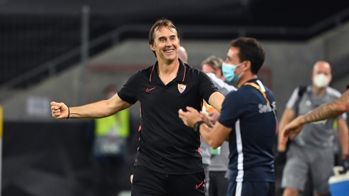 Julen Lopetegui will attempt to secure Sevilla's first win of their Champions League campaign
