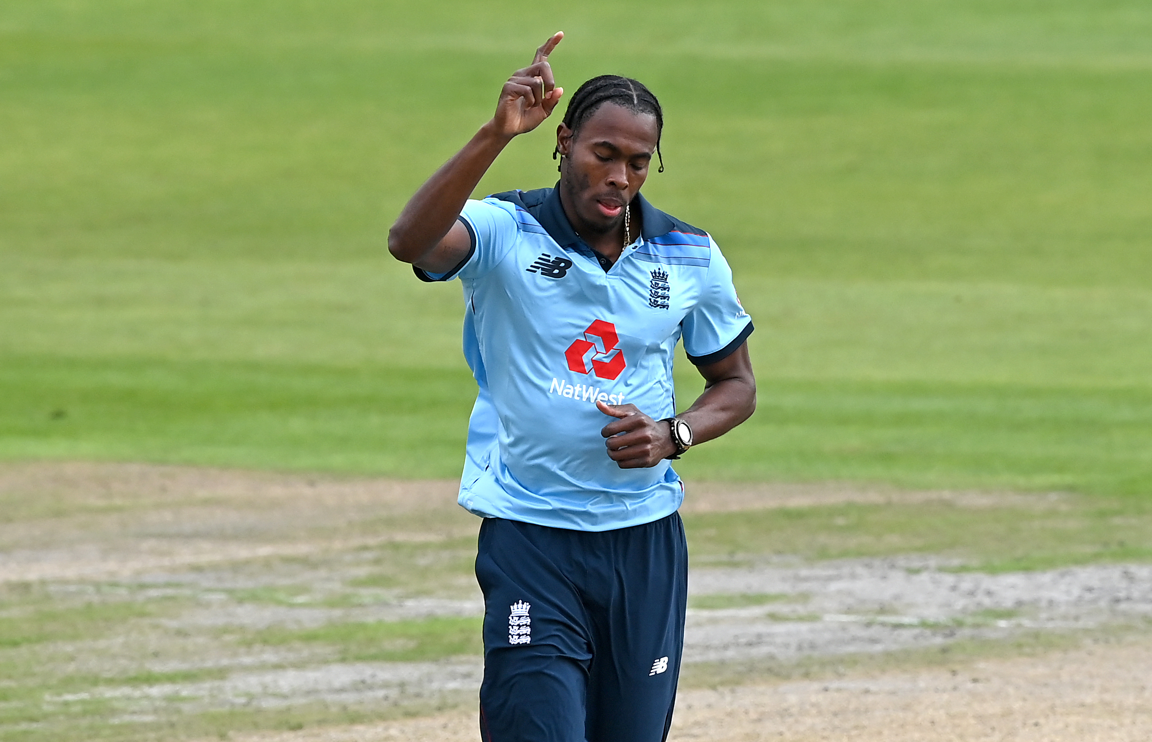 Gus Atkinson's bowling action has been likened to that of Jofra Archer, pictured (Shaun Botterill/PA)