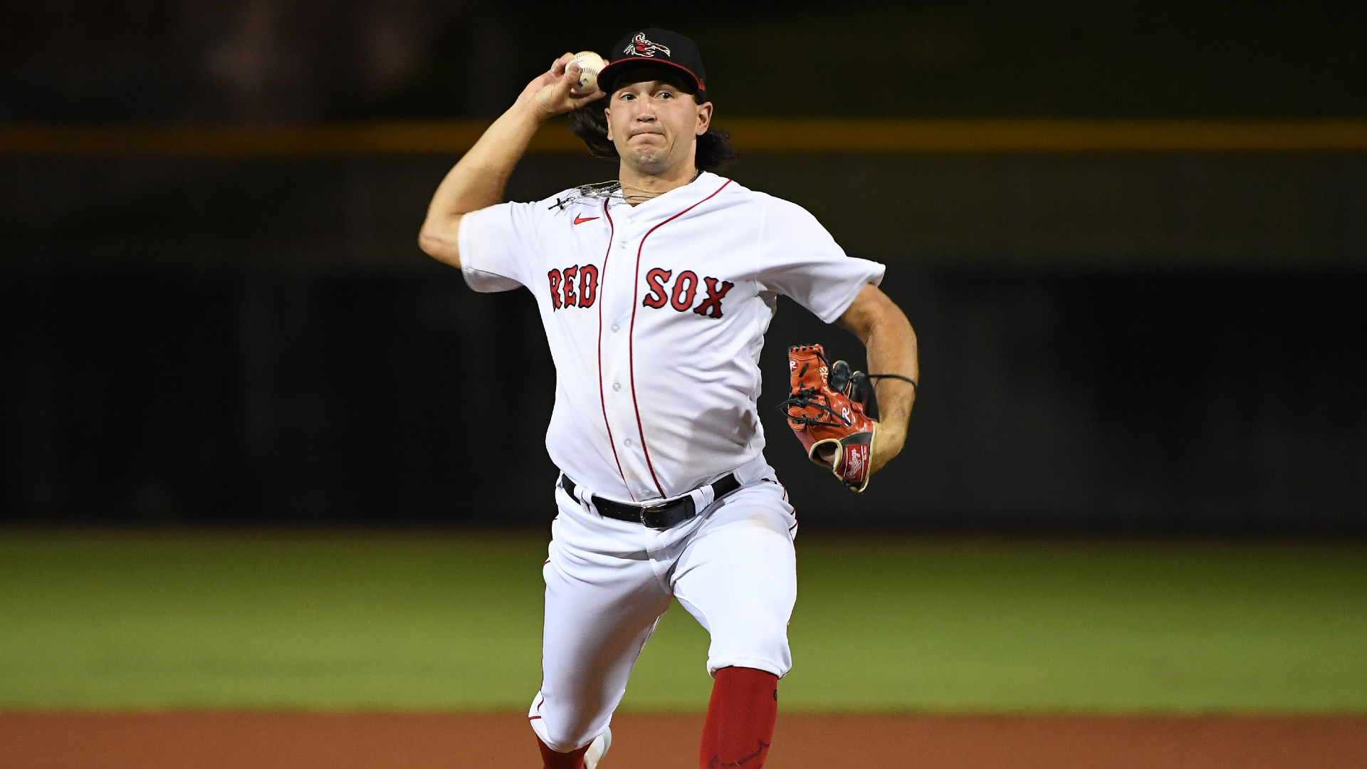 Thad Ward of the Scottsdale Scorpions pitches during the game between the Surprise Saguaros and the Scottsdale Scorpions