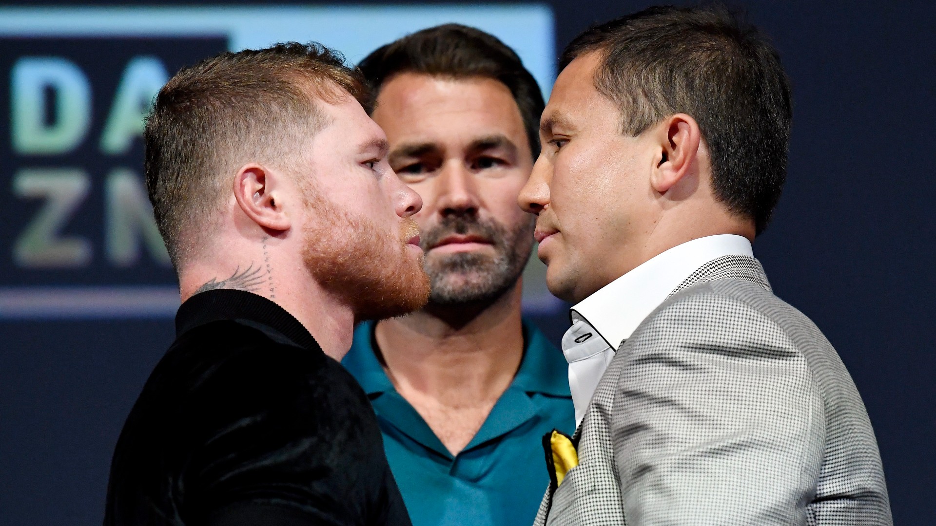 Saul Canelo Alvarez and Gennady Golovkin face off