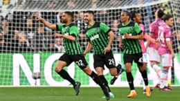 Gregoire Defrel leads the celebrations for Sassuolo
