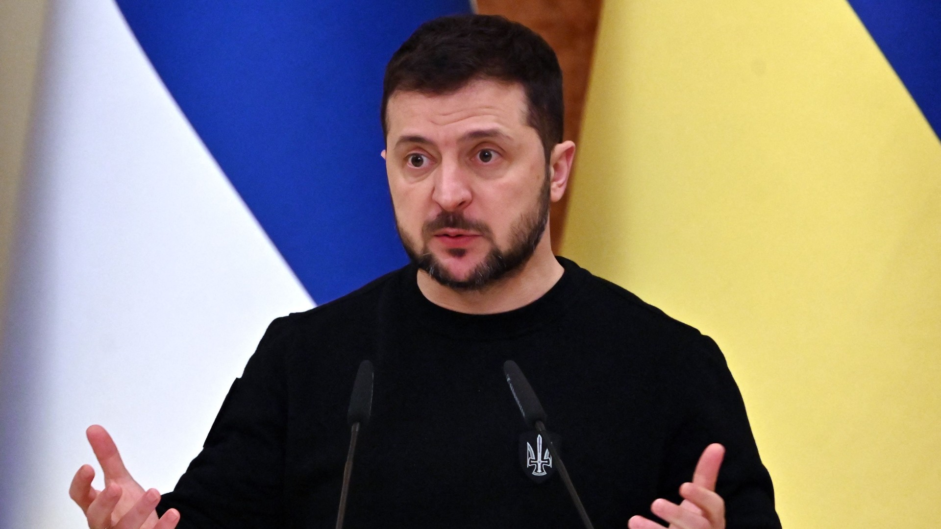 Ukrainian president Volodymyr Zelensky