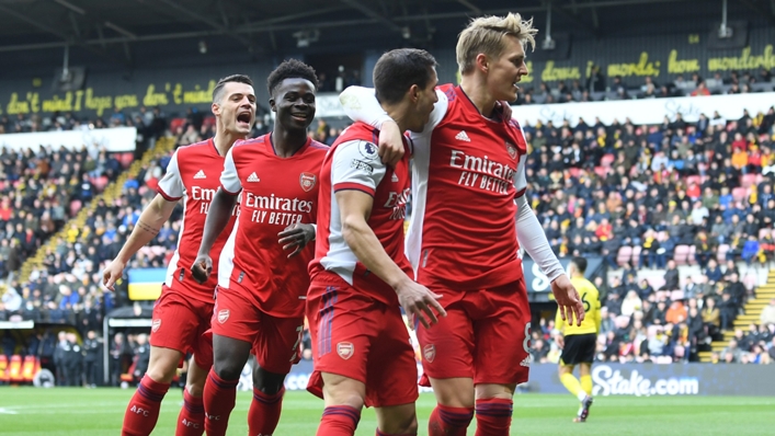 Bukayo Saka and Martin Odegaard netted superb goals in Arsenal's win over Watford.