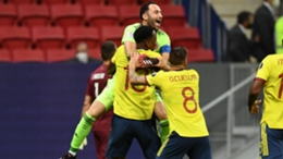 David Ospina and Colombia celebrate