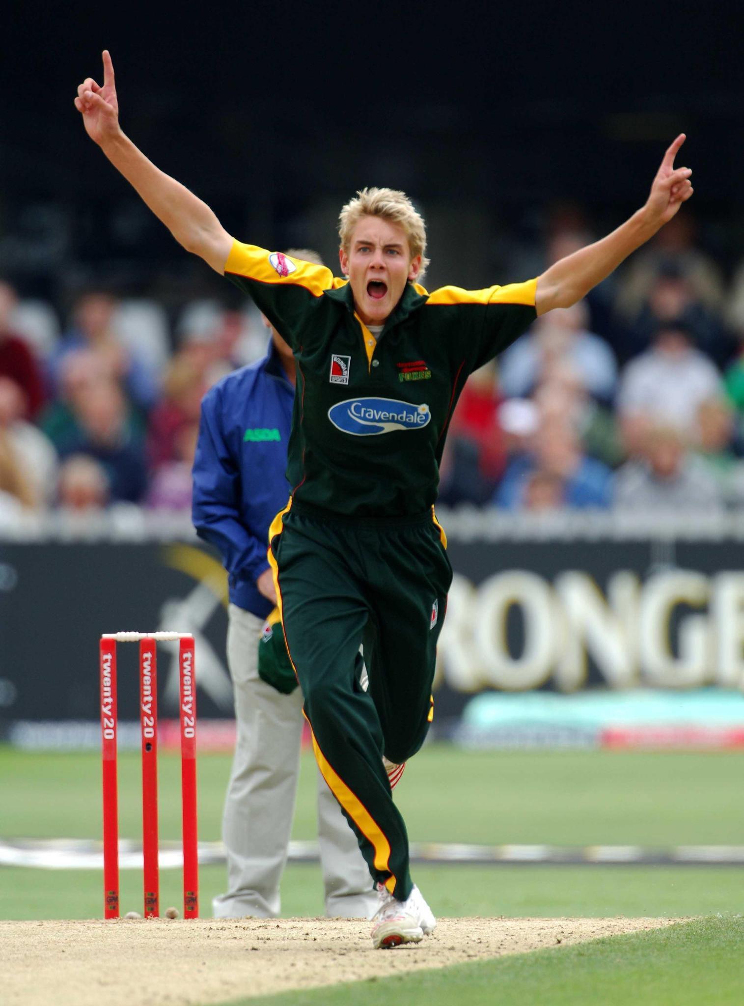 Broad burst onto the scene, helping Leicestershire to win the T20 Cup