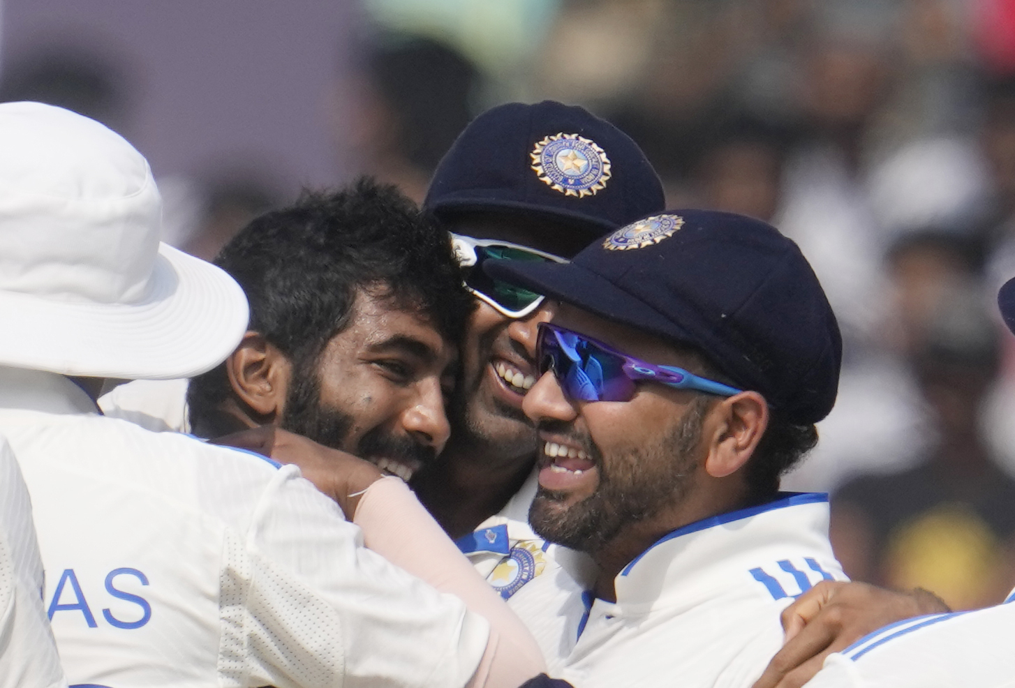 Jasprit Bumrah took nine wickets in the match (Manish Swarup/AP)