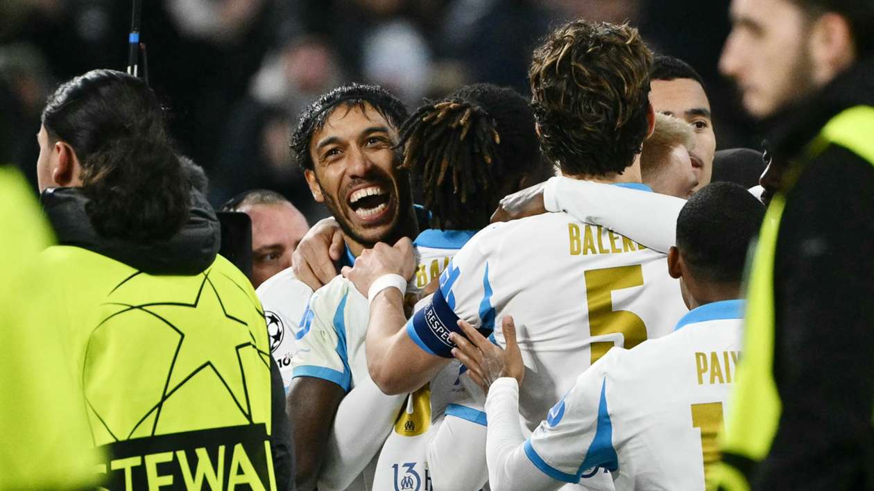 Marseille 2-1 Newcastle United: Aubameyang double ends visitors' winning run