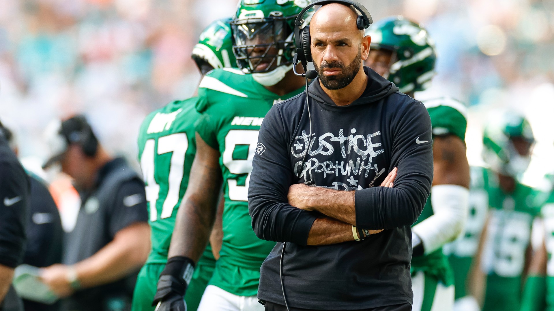 Jets owner says coach Saleh, GM Douglas will return