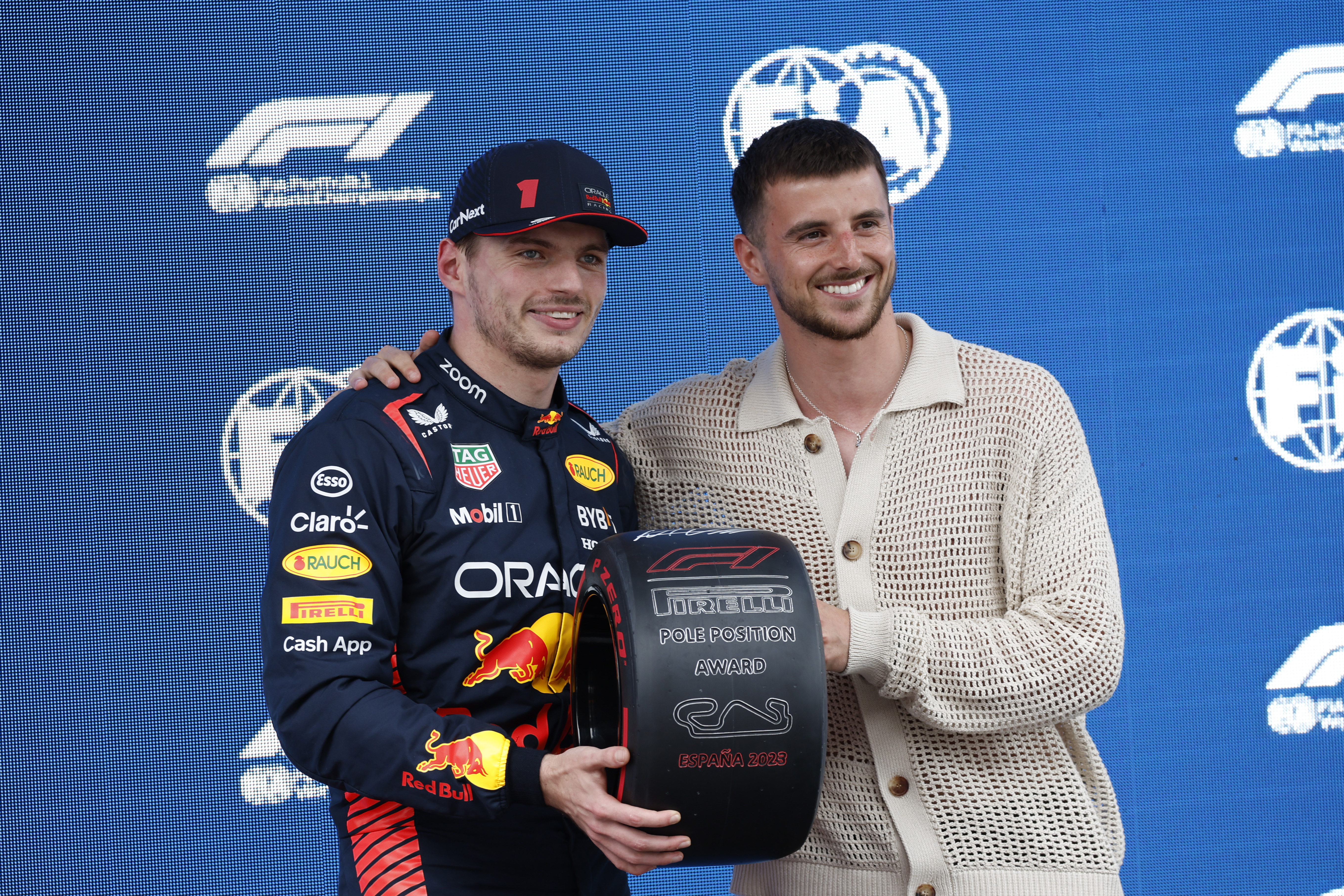 Max Verstappen and Mason Mount