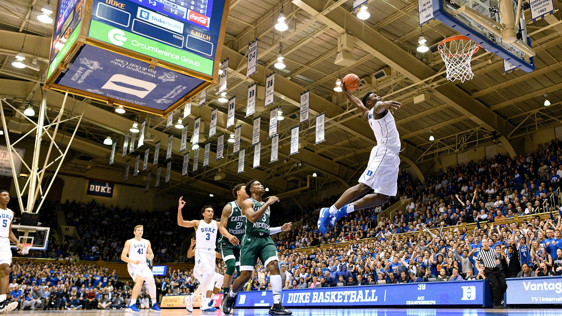 WATCH: Duke’s Zion Williamson continues to dunk it all | Sporting News1920 x 1080