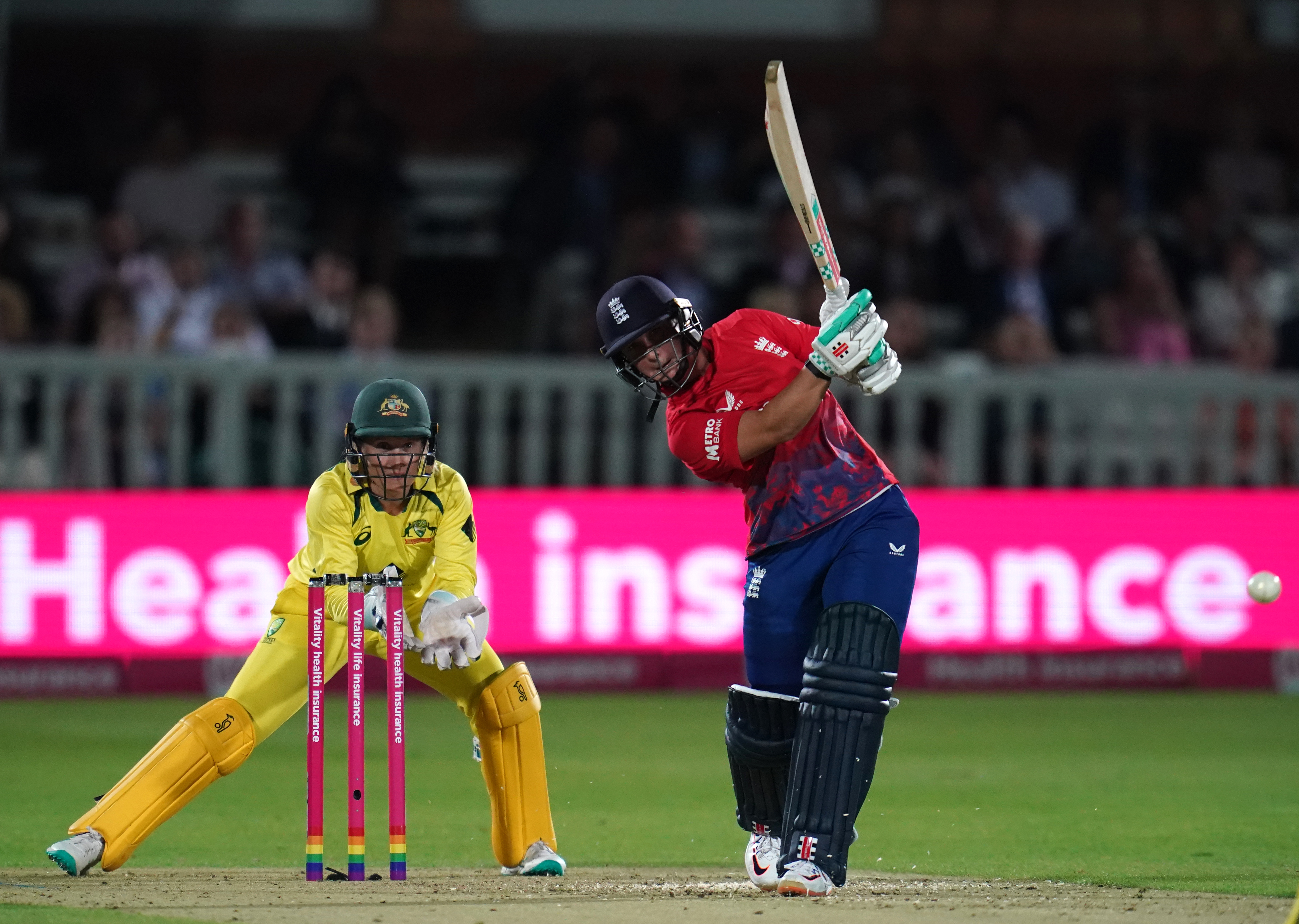 England’s Alice Capsey (right) in action (Nick Potts/PA)