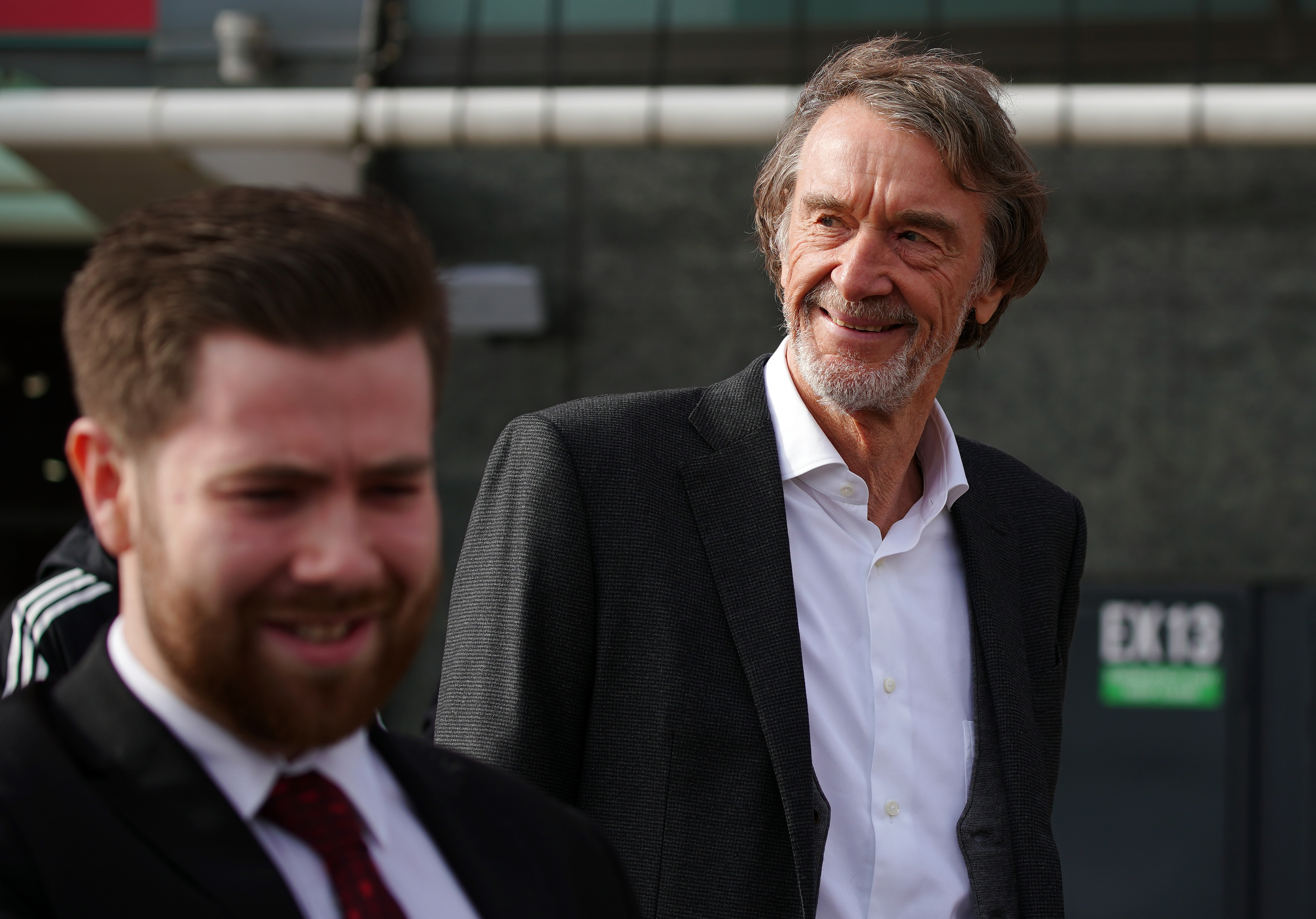 Sir Jim Ratcliffe, right, at Old Trafford
