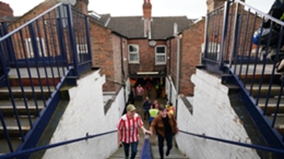 Sunderland fans head into Kenilworth Road (Zac Goodwin/PA)