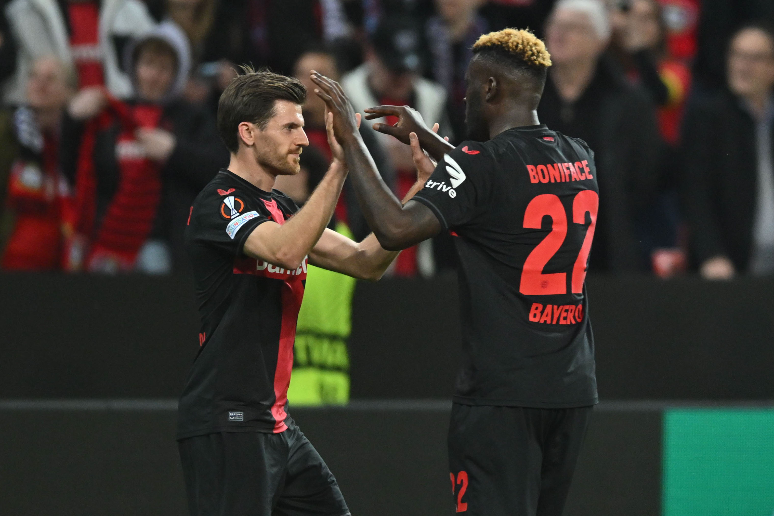 Bayer Leverkusen have won 24 and drawn four of their 28 Bundesliga matches this term (PA Wire via DPA)