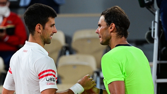 Novak Djokovic and Rafael Nadal have each won 20 grand slam singles titles