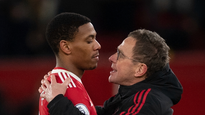 Anthony Martial has waved goodbye to Ralf Rangnick
