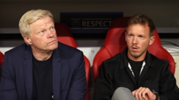 Bayern CEO Oliver Kahn (L) says Julian Nagelsmann (R) was sacked as head coach after a dip in performances