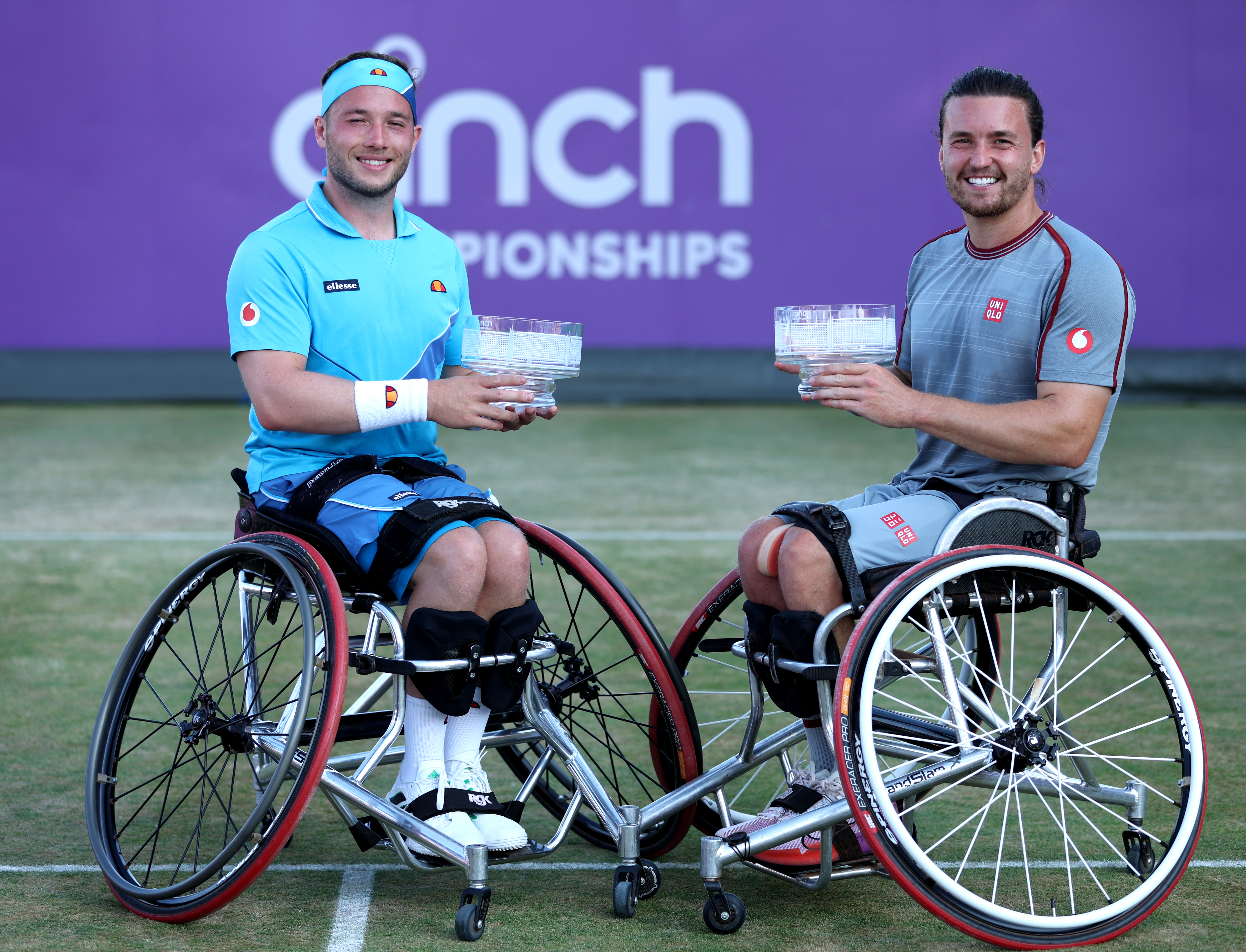 Alfie Hewett, left, and Gordon Reid have won 17 grand slam doubles titles together