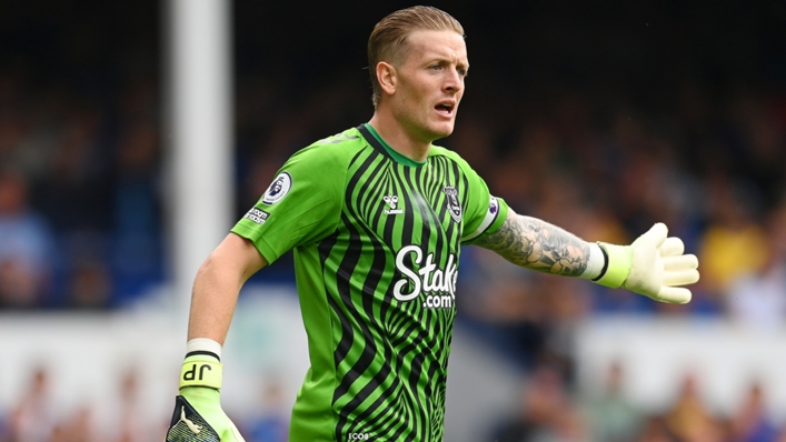 Jordan Pickford has drawn interest from Tottenham but Frank Lampard expects the Everton goalkeeper to stay
