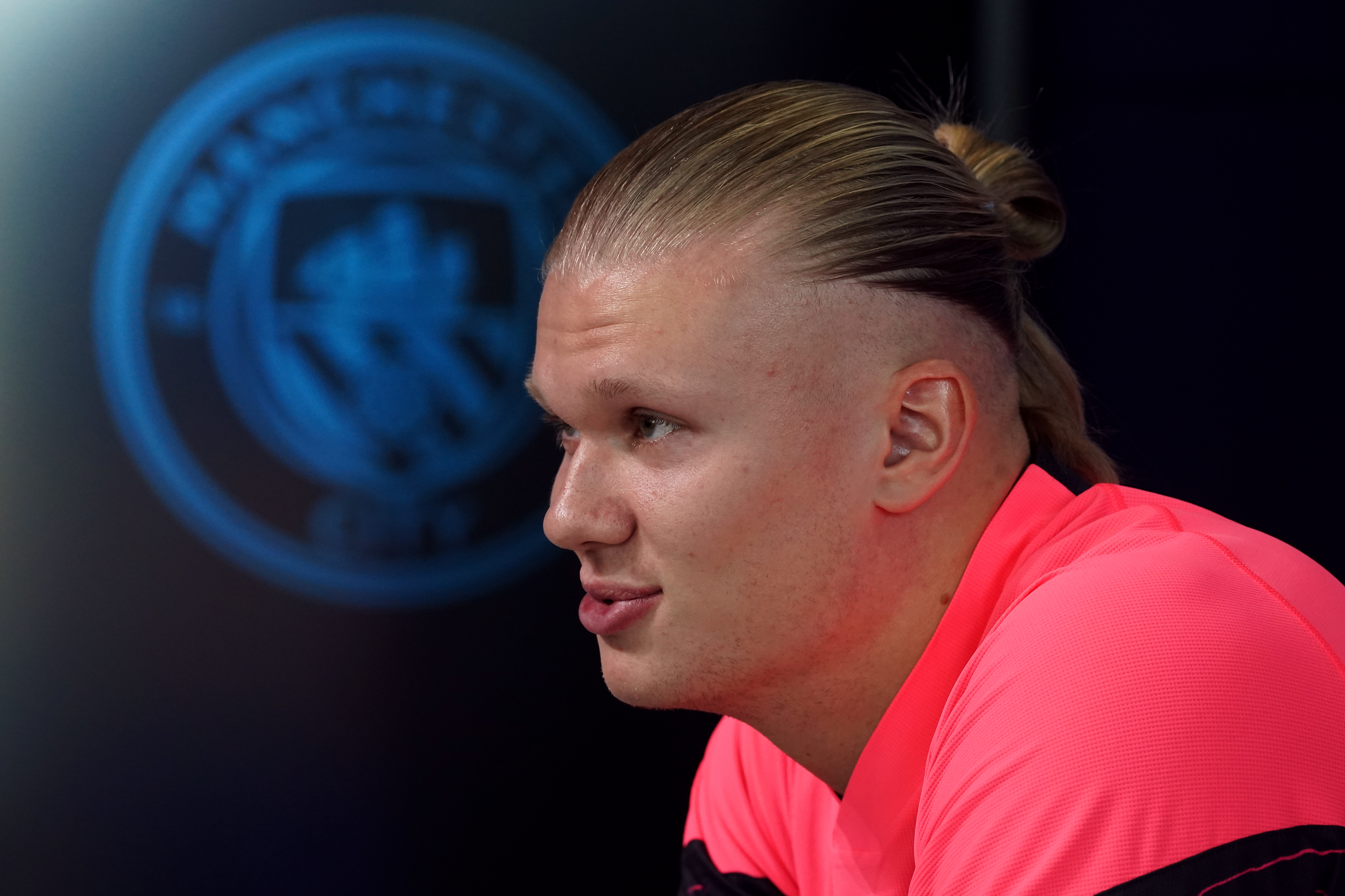 Erling Haaland was speaking during a press conference ahead of the clash against FC Copenhagen