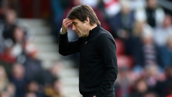Antonio Conte was left fuming after Tottenham's draw at St Mary' Stadium