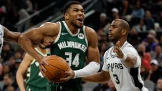Antetokounmpo upset with foul by Paul in Bucks' defeat to Spurs