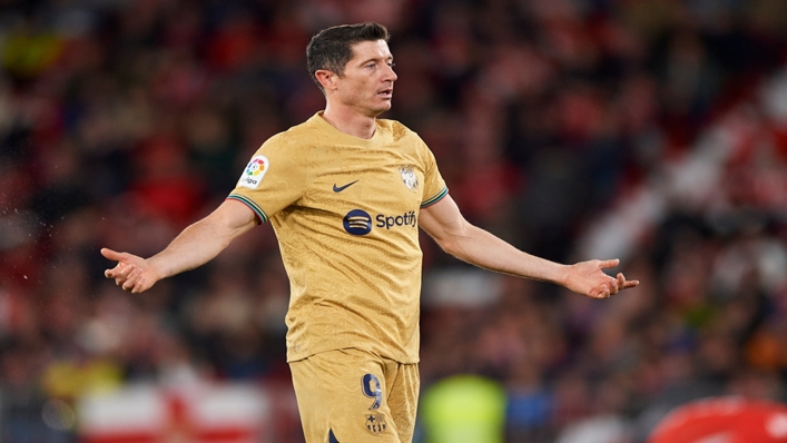 Robert Lewandowski has been sidelined by a hamstring injury