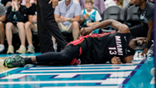 Spoelstra: Ball should have been ejected for trip on Miami's Adebayo