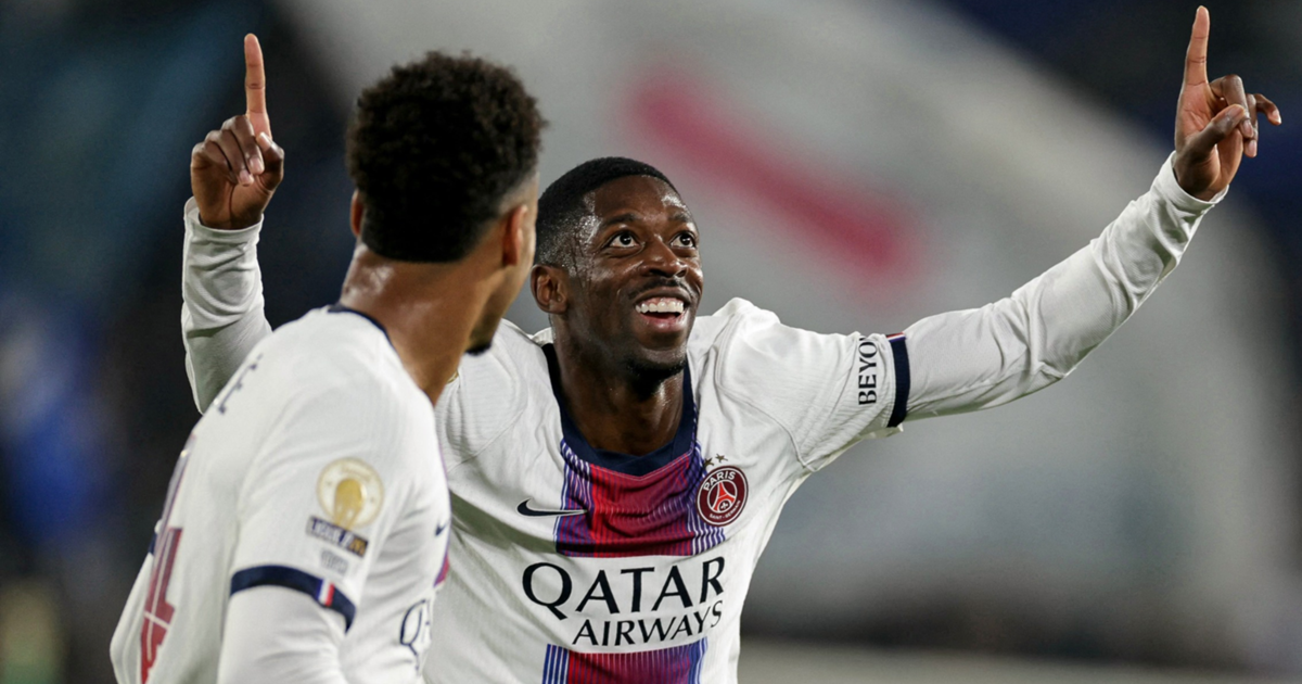 Ousmane Dembele in action for Paris Saint-Germain