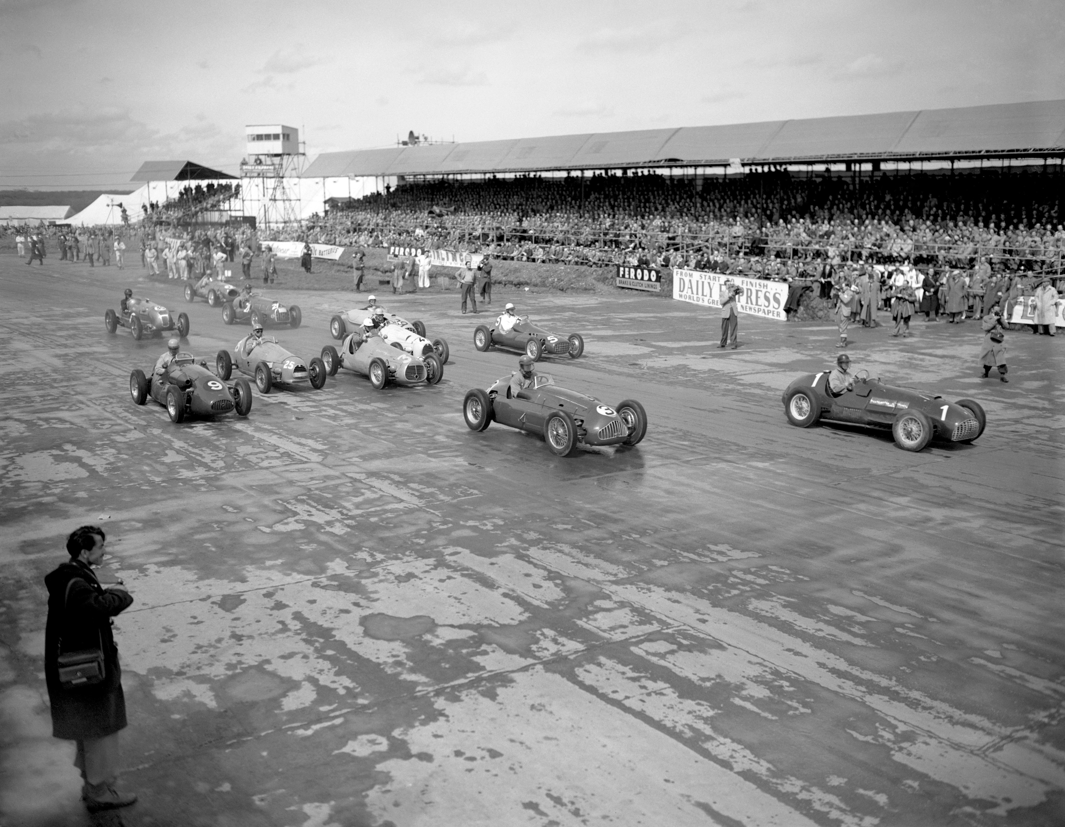 Peter Whitehead (car number one) purchased a Ferrari from team owner Enzo Ferrari