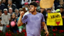 Alcaraz downs Djere to reach Italian Open last 16 for the first time
