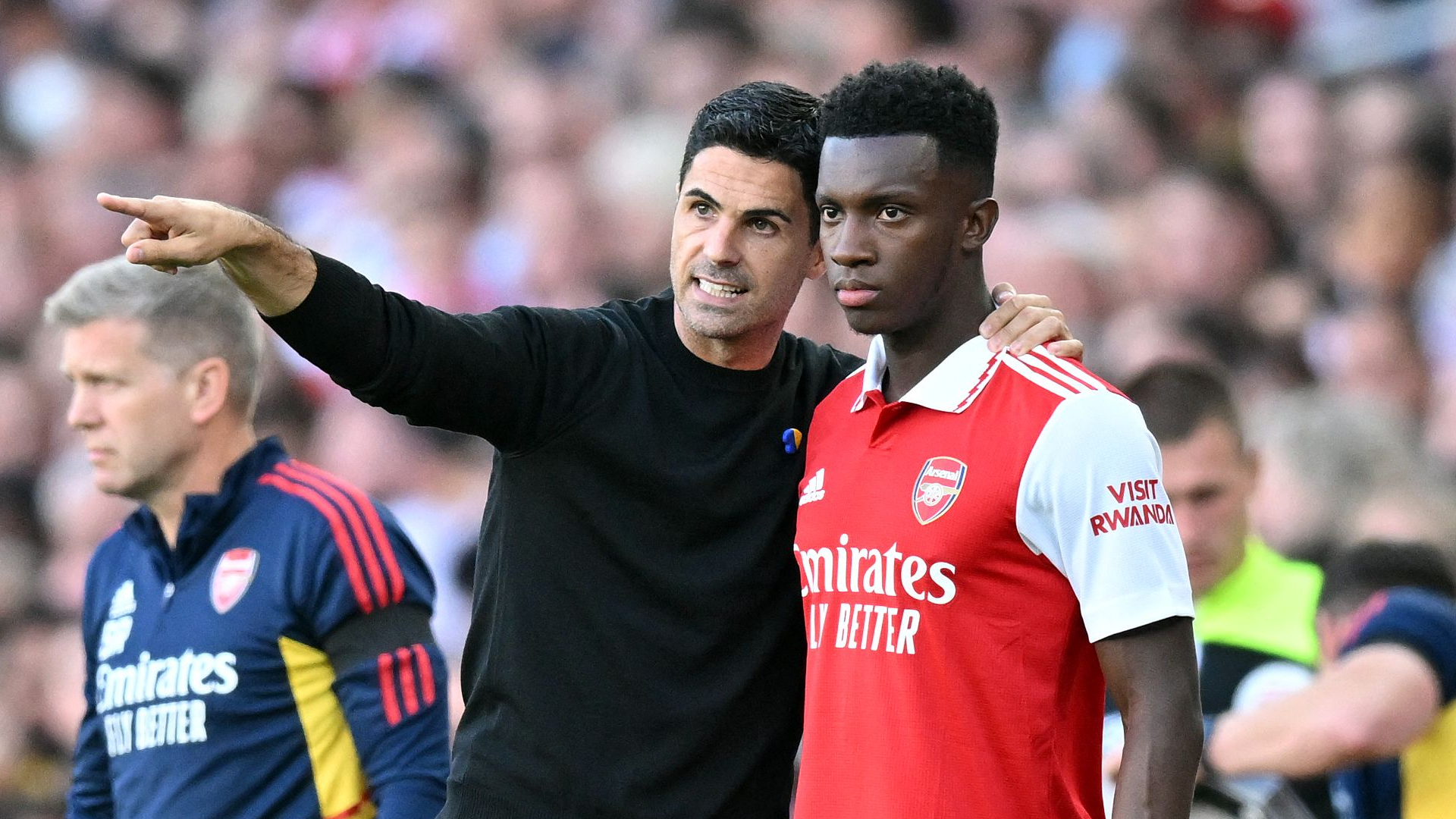 Mikel Arteta has used Eddie Nketiah under Gabriel Jesus this season