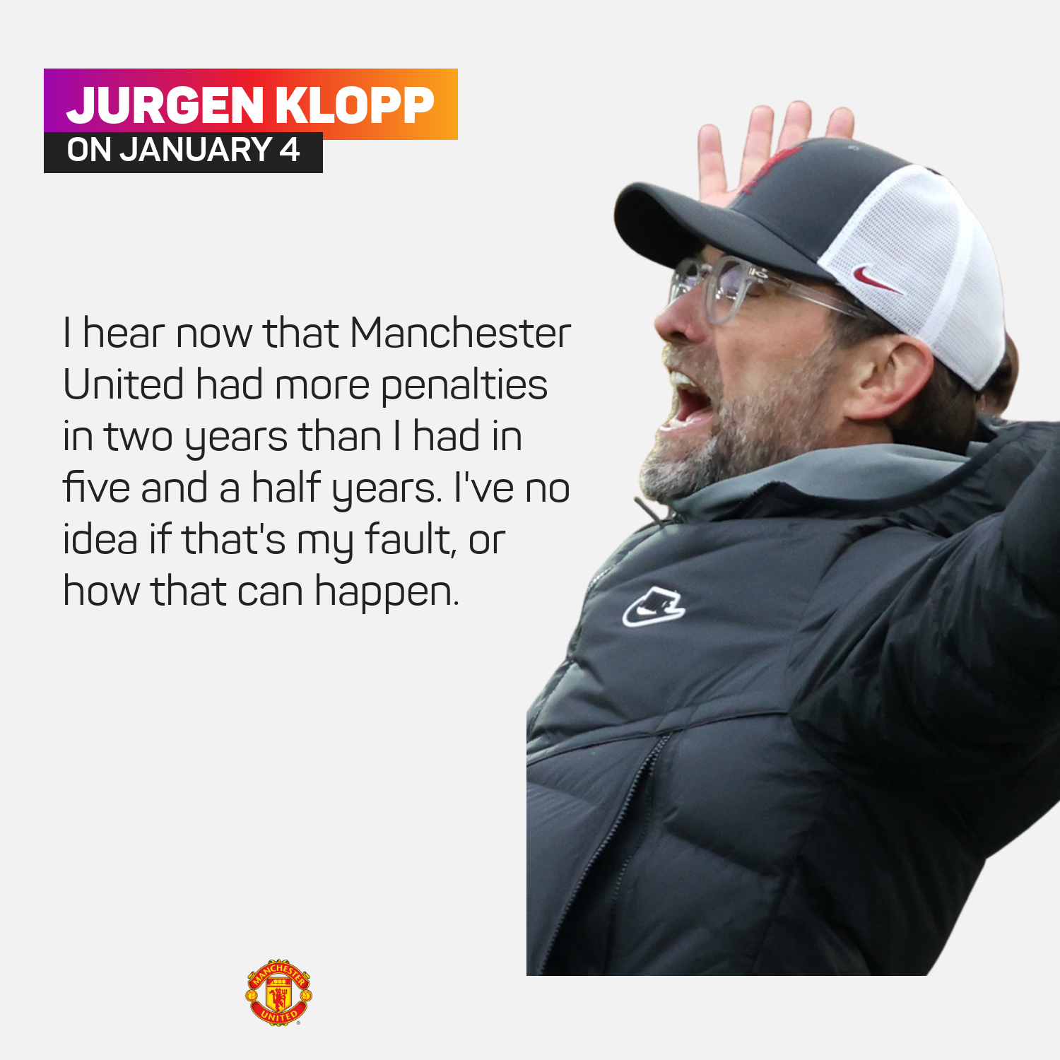 Jurgen Klopp on Manchester United penalties