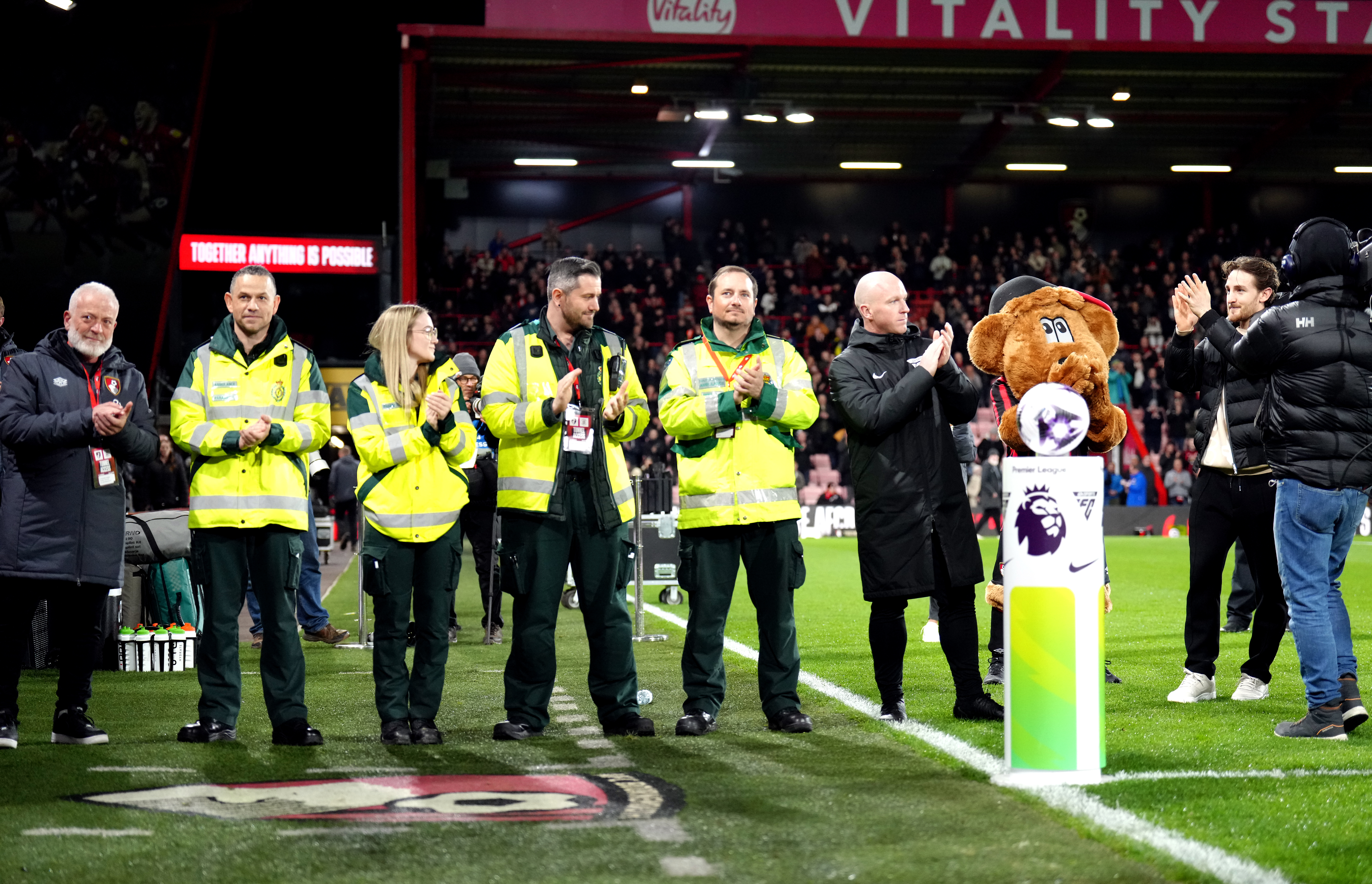 Tom Lockyer is welcomed back to the Vitality Stadium