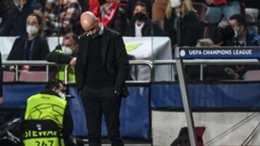 Ajax head coach Erik ten Hag during the draw with Benfica