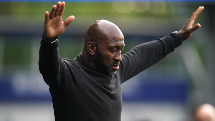 Sheffield Wednesday manager Darren Moore gestures to the crowd (Nick Potts/PA)