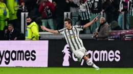 Nicolo Fagioli celebrates after scoring Juventus' second goal against Inter