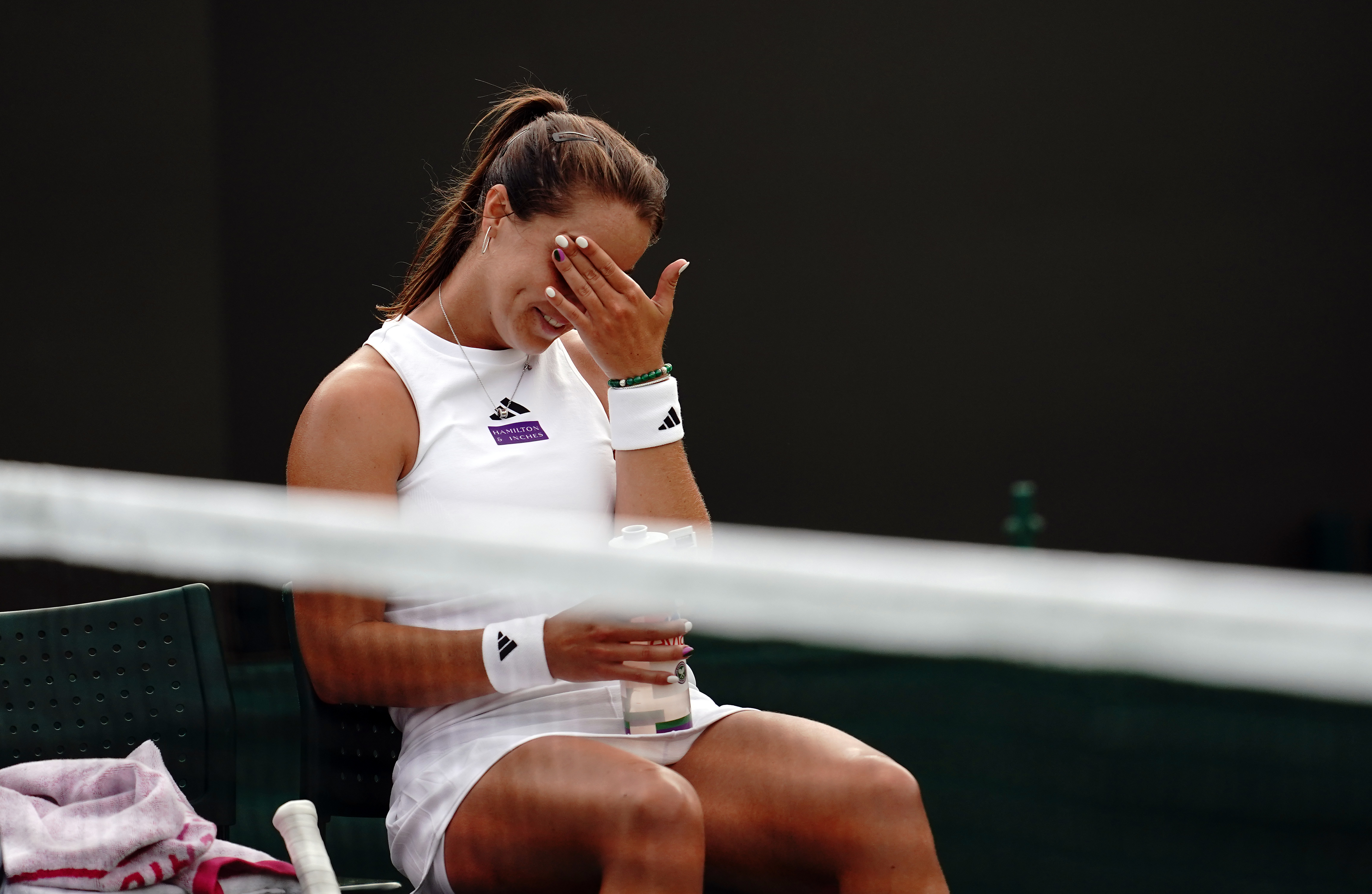 Jodie Burrage soaks in her victory
