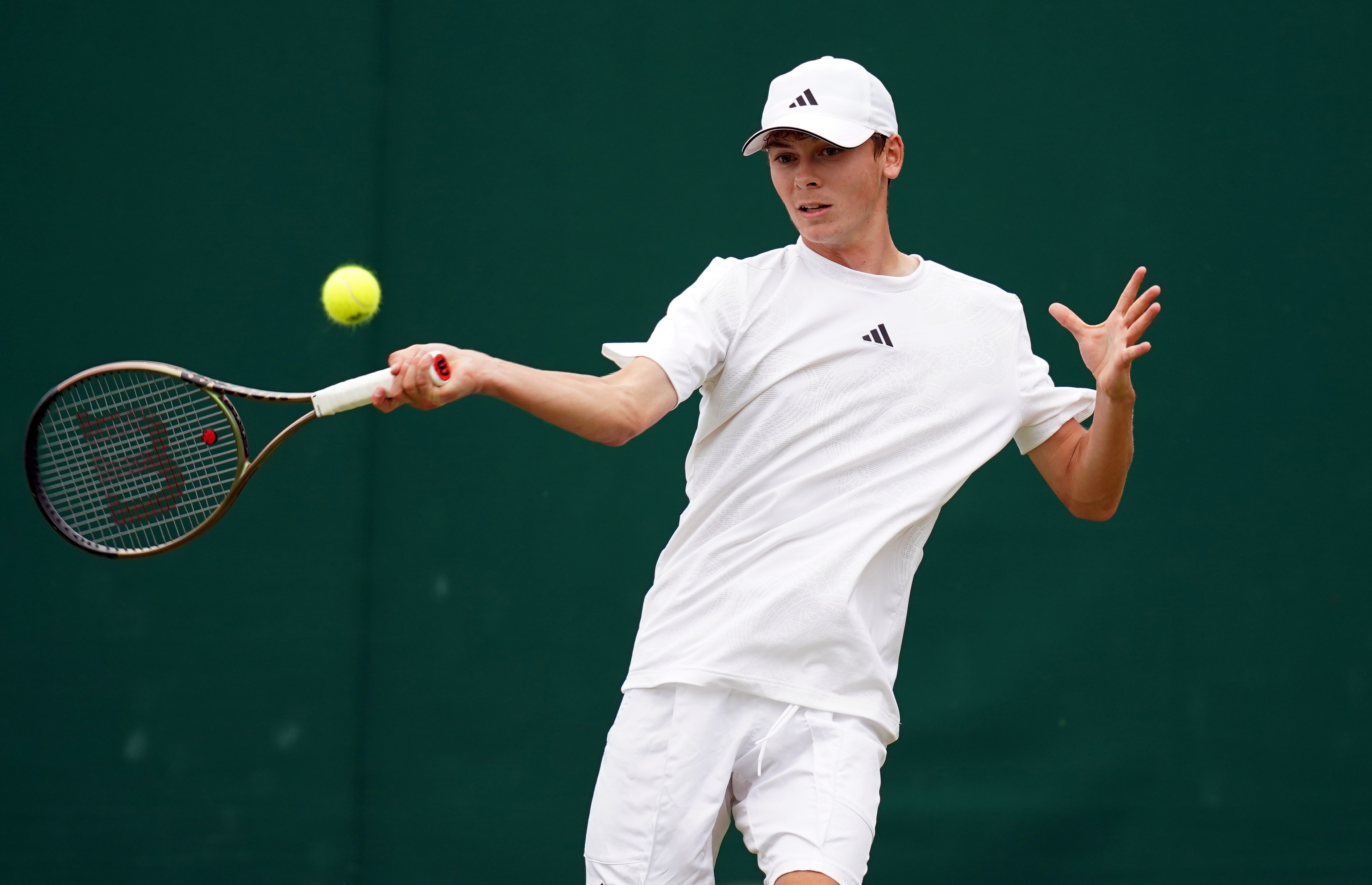 Charlie Robertson is one of five British boys in action on Tuesday