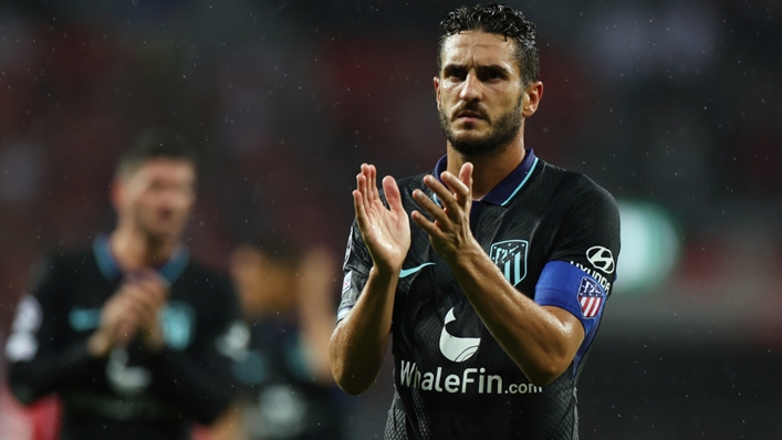 Koke applauds Atletico's fans at BayArena