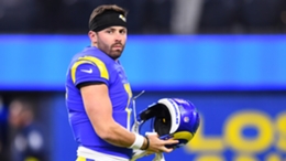 Baker Mayfield before his first game with the Los Angeles Rams