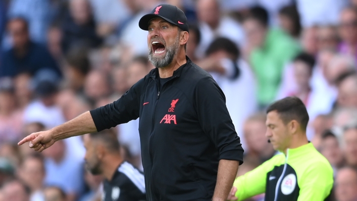 Jurgen Klopp watched his side struggle to a 2-2 draw at Fulham on the opening weekend