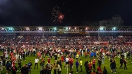 Nottingham Forest have been fined over the pitch invasion at the end of their Championship play-off semi-final against Sheffield United at the City Ground (Zac Goodwin/PA)
