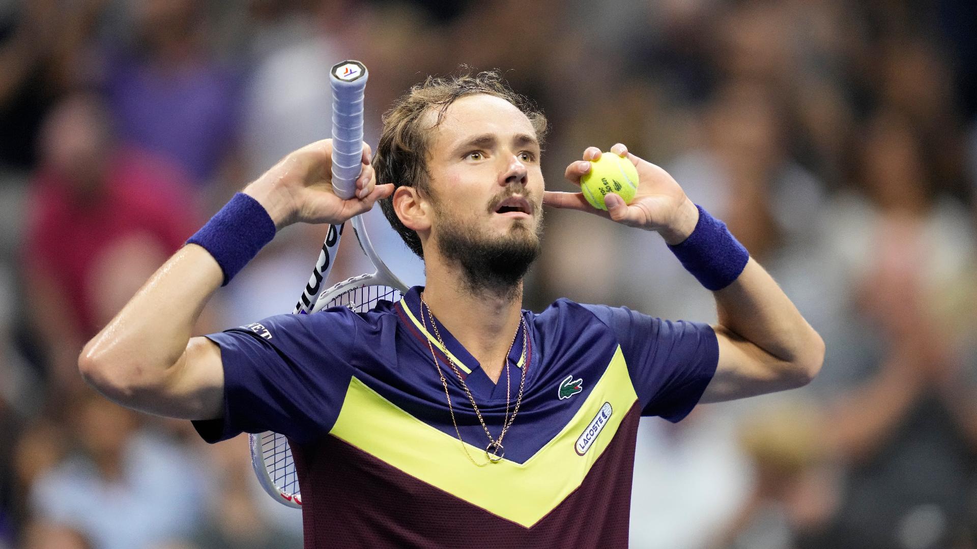 Daniil Medvedev is in the US Open final (John Minchillo/AP)