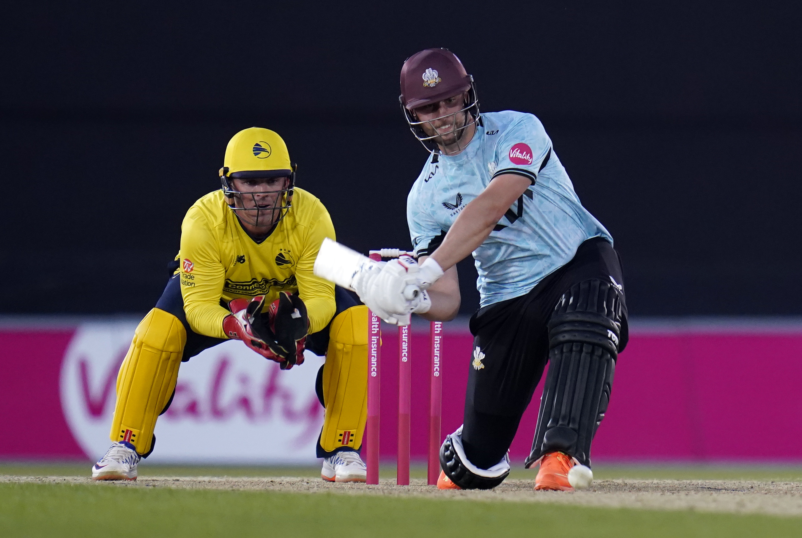 Will Jacks, right, was in the top five run-scorers of this year's Vitality Blast (Andrew Matthews/PA)