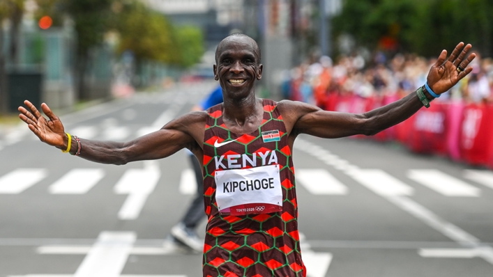 Eliud Kipchoge won men's marathon gold for Kenya
